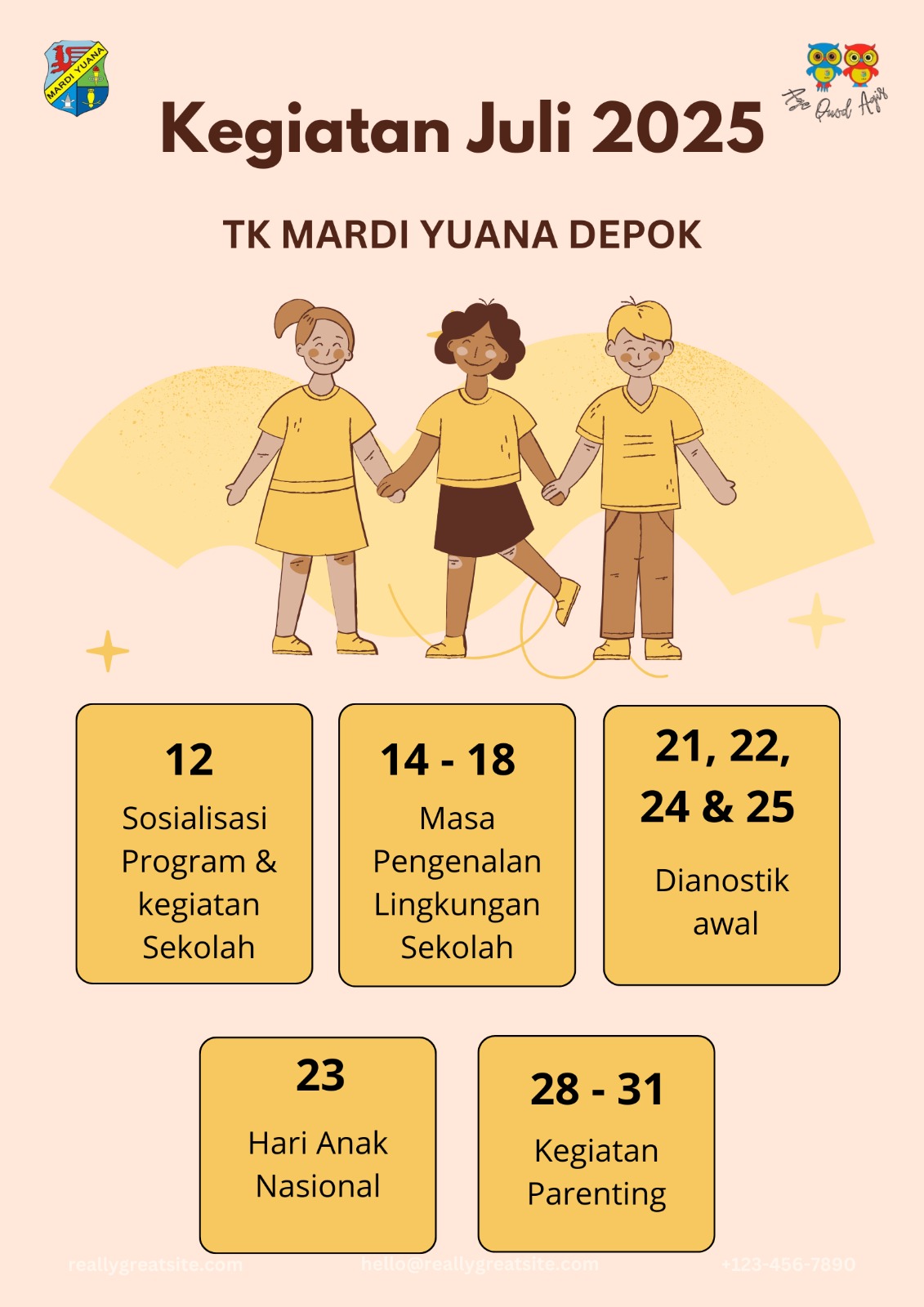 Kegiatan di Bulan Juli