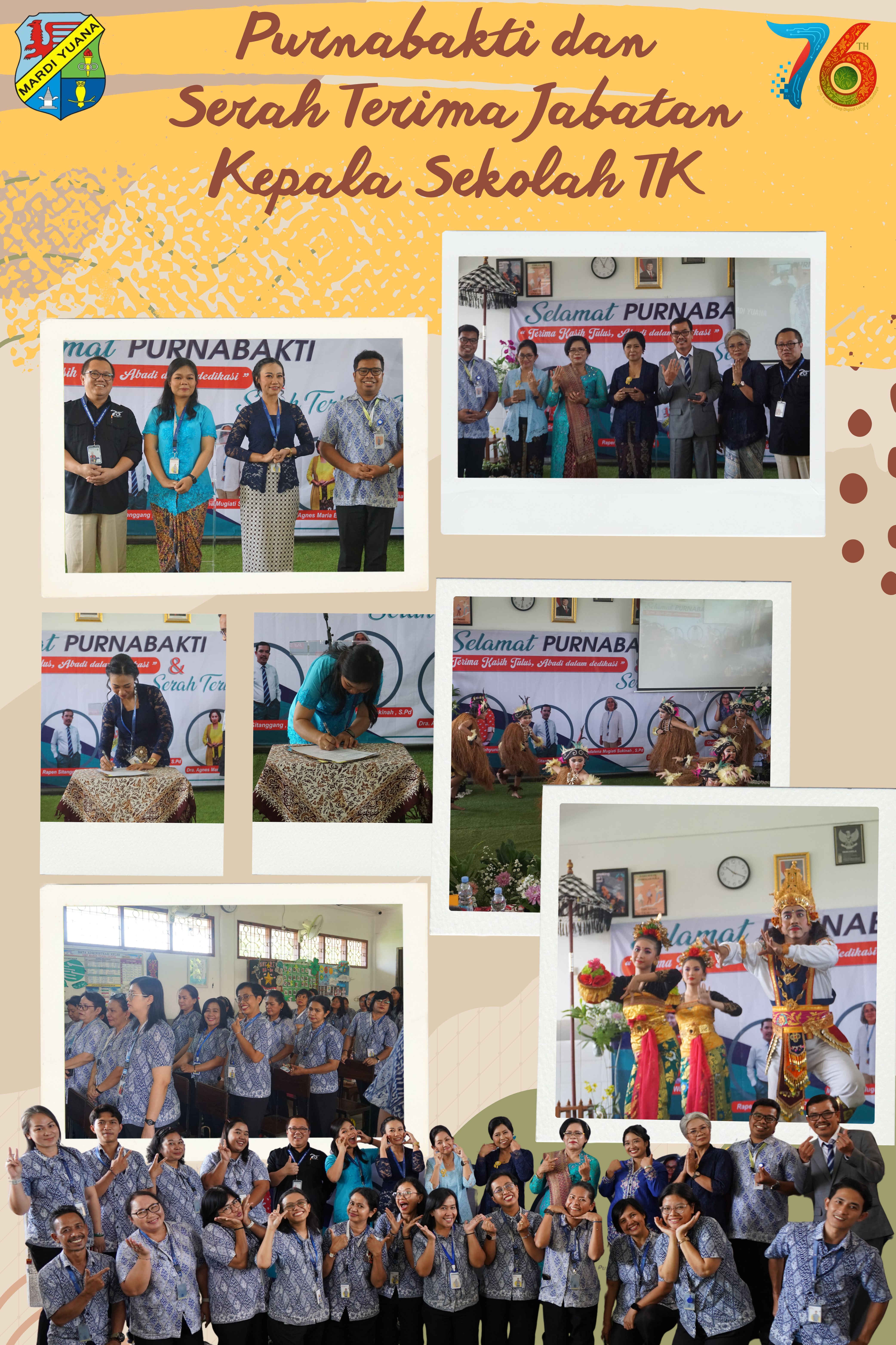 Purnabakti dan Serah Terima Jabatan Kepala Sekolah TK